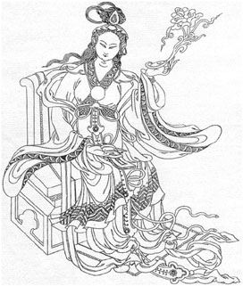Китайская принцесса. Рисунок Гега Ламы.